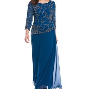 Jkara Asymmetrical beaded Women's dress Size 12